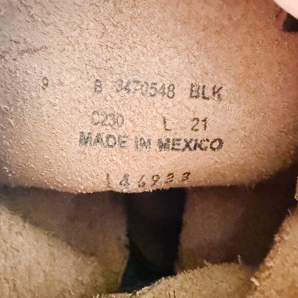 Frye Veronica Short Boots Womens sz 9 Brown Black Distressed Flat Engineer Biker - Picture 6 of 8